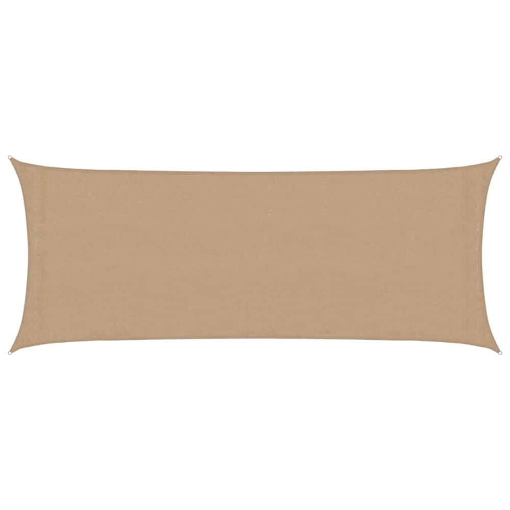 Voile d'ombrage 160 g/m² taupe 2x5 m pehd