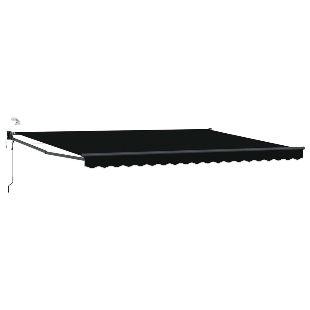 Auvent rétractable électrique noir 4 × 3 m