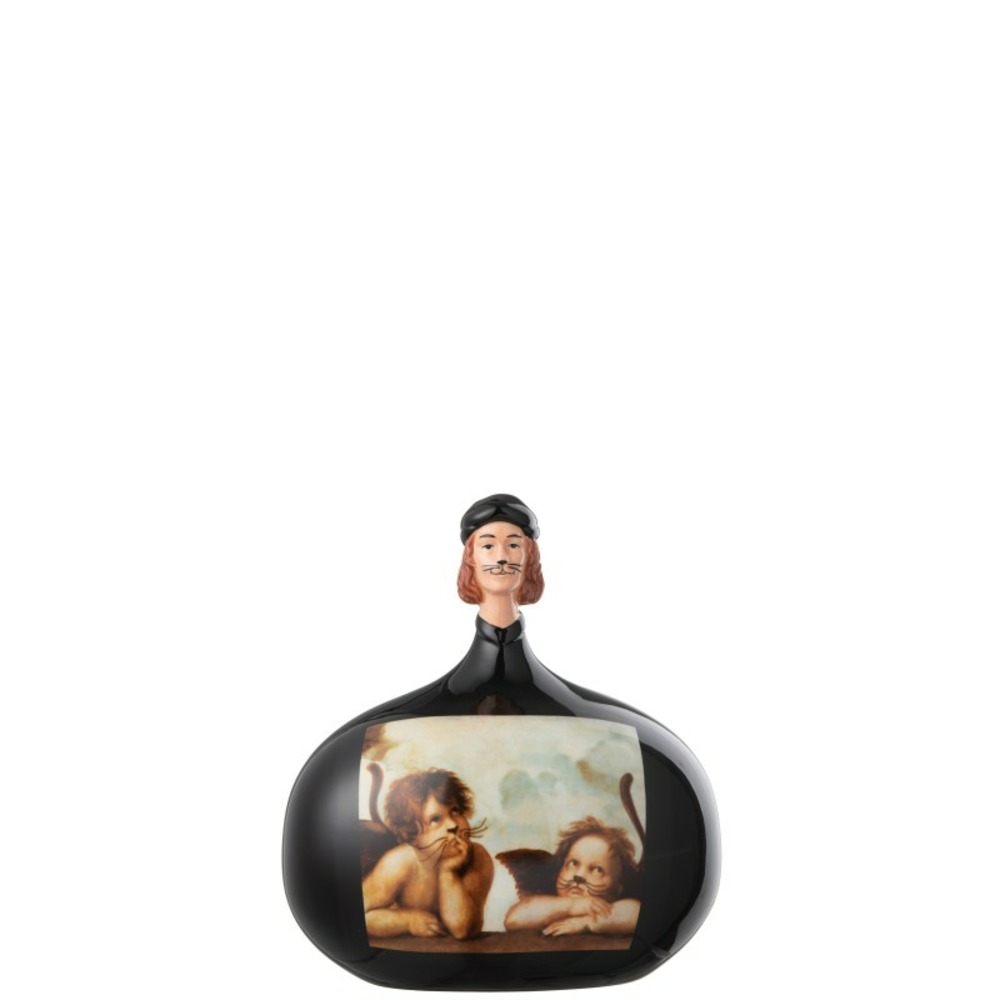 Les chérubins figurine en poterie multicolore 10.5x8x12 cm