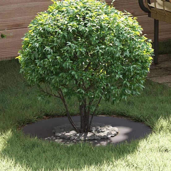 Adapté pour anneau d'arbre plat noir ø30 / 60 cm acier