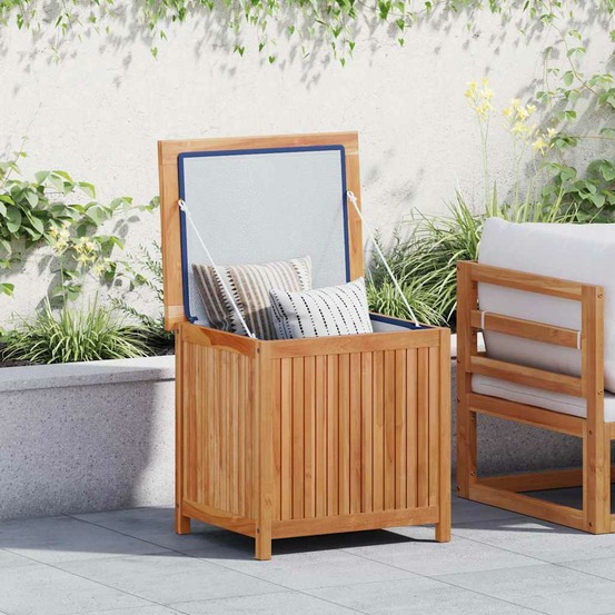 Boîte de rangement de jardin 60x50x58 cm bois de teck solide