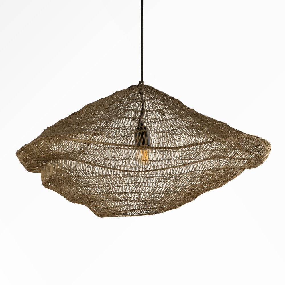 Ramo-suspension en métal doré 61 cm