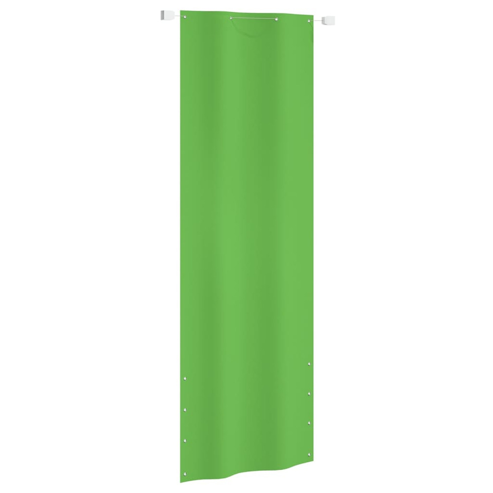 Écran de balcon vert clair 80x240 cm tissu oxford
