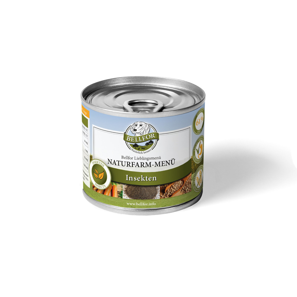 Hypoallergénique nourriture humide aux insectes - naturfarm-menü - 200 g