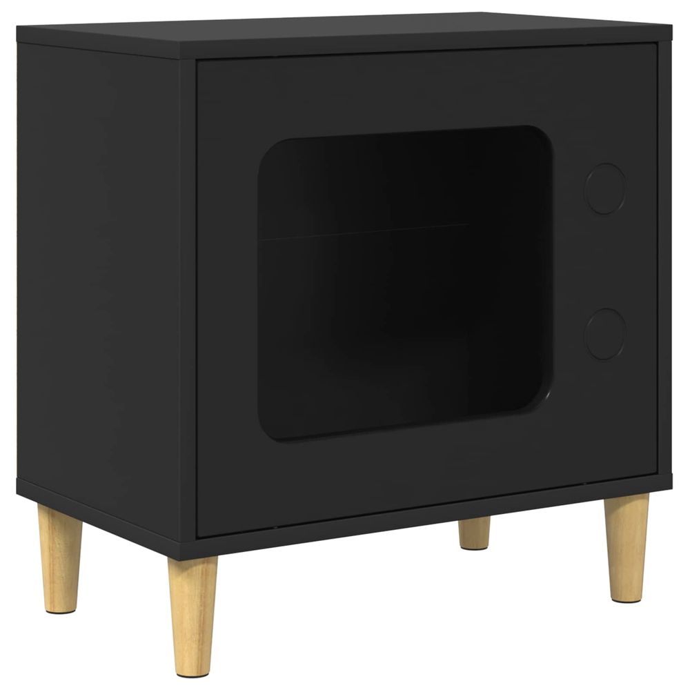 Maison pour chat noir 51 x 30 x 52 cm bois d'ingénierie