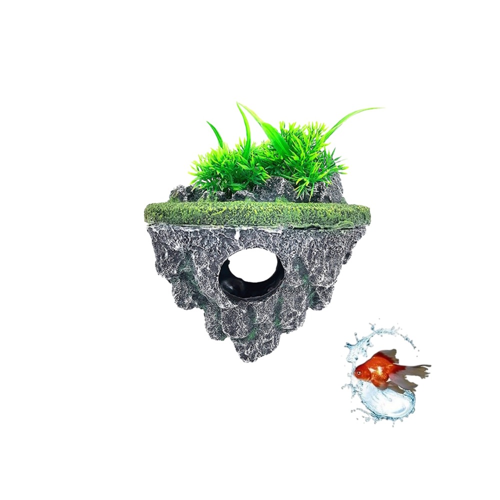 Décoration grotte aquarium l