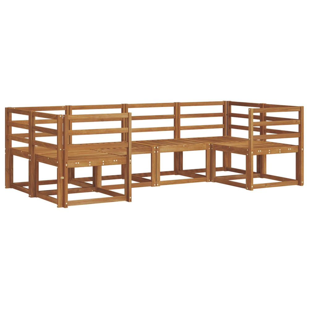 Ensemble de canapés d'extérieur 6 pcs naturel