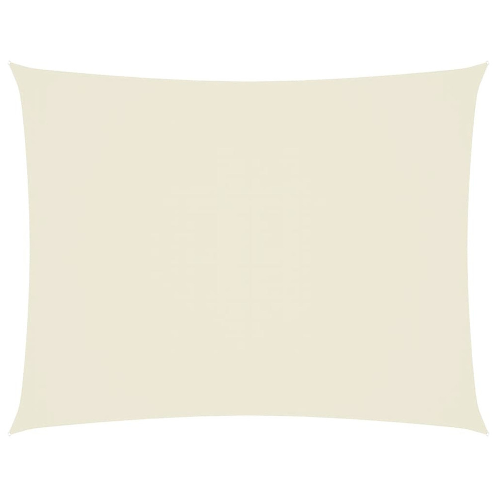 Voile de parasol tissu oxford rectangulaire 2x3,5 m crème