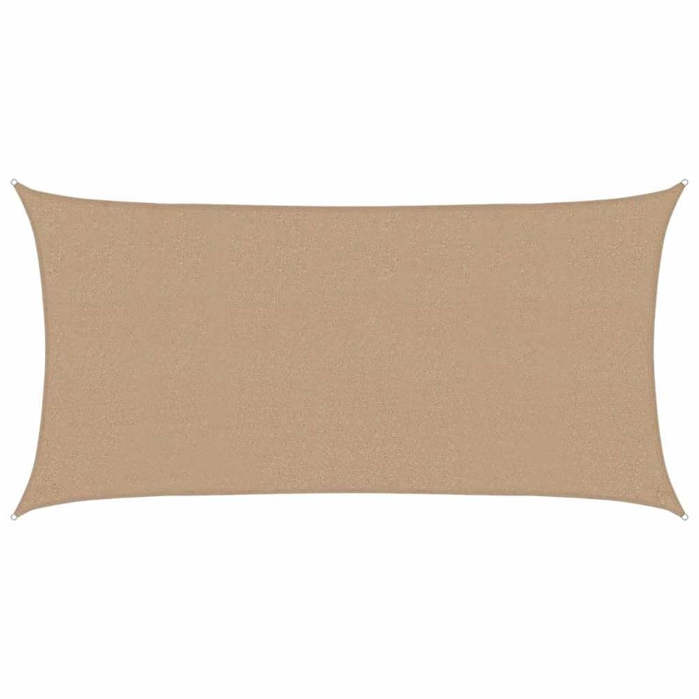 Voile d'ombrage 160 g/m² taupe 2,5x4,5 m pehd