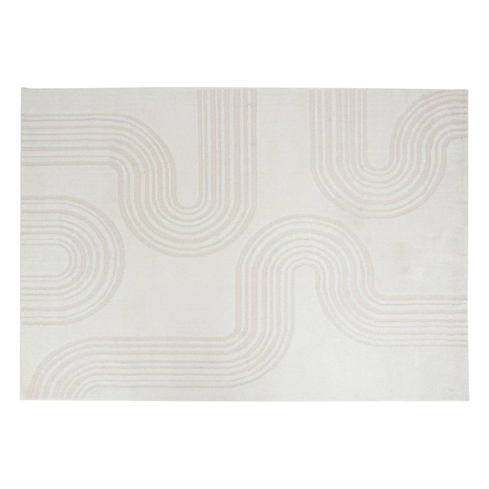 Tapis effet laine anoai blanc 200x150cm