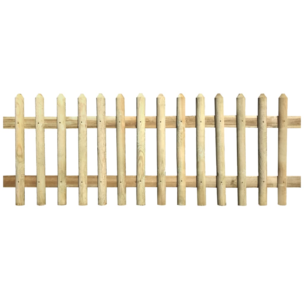 Clôture à piquets bois de pin imprégné 170 x 80 cm 5 / 7 cm