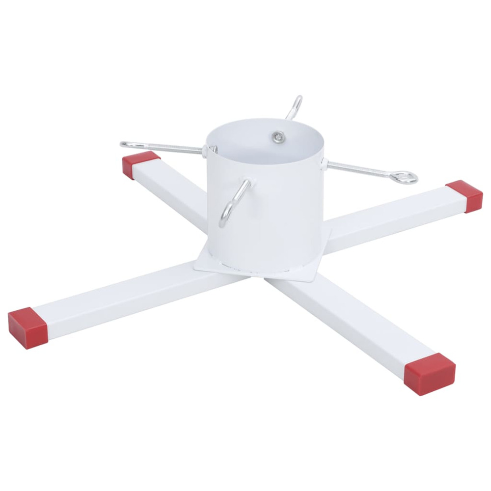 Support de sapin de noël blanc 61x61x15,5 cm