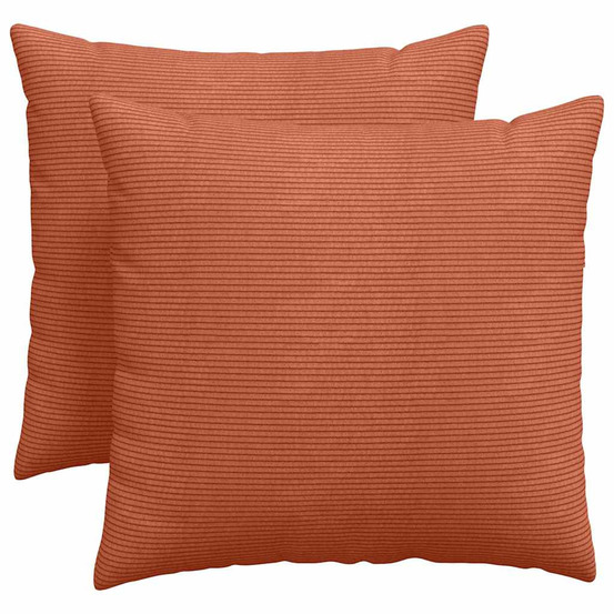 Coussins de canapé 2 pcs rouge orange 50 x 50 cm