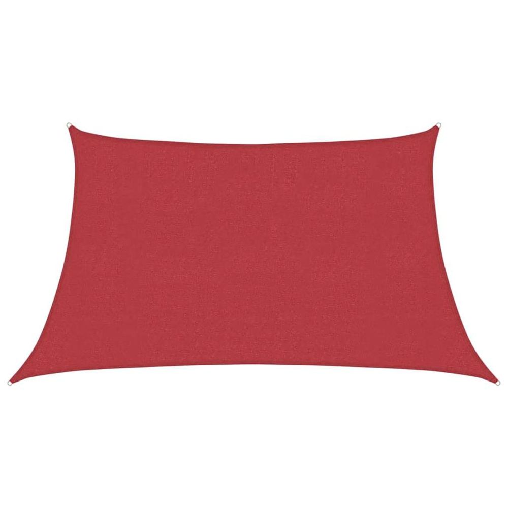 Voile d'ombrage 160 g/m² rouge 3/4x2 m pehd