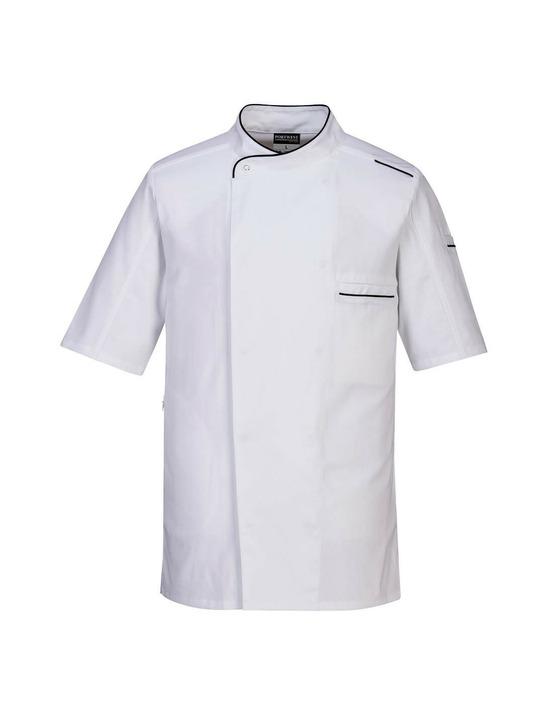 Veste de chef surrey m/c couleur : blanc taille xxxl - portwest