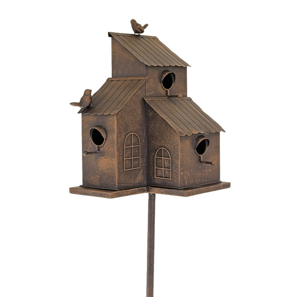 Grand nichoir oiseaux maison 25x23x163cm