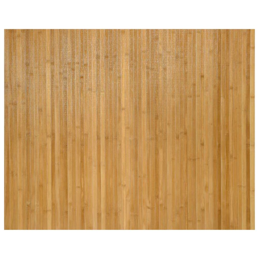 Tapis rectangulaire naturel 80x100 cm bambou
