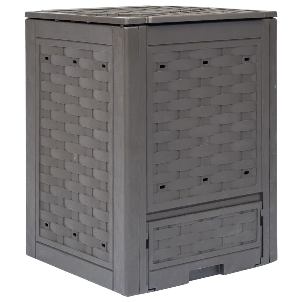 COMPOSTEUR DE JARDIN MARRON 60-(862799)
