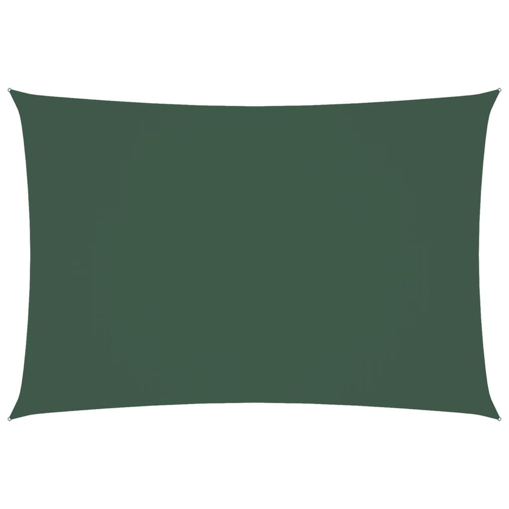 Voile de parasol tissu oxford rectangulaire 2,5x4,5m vert foncé