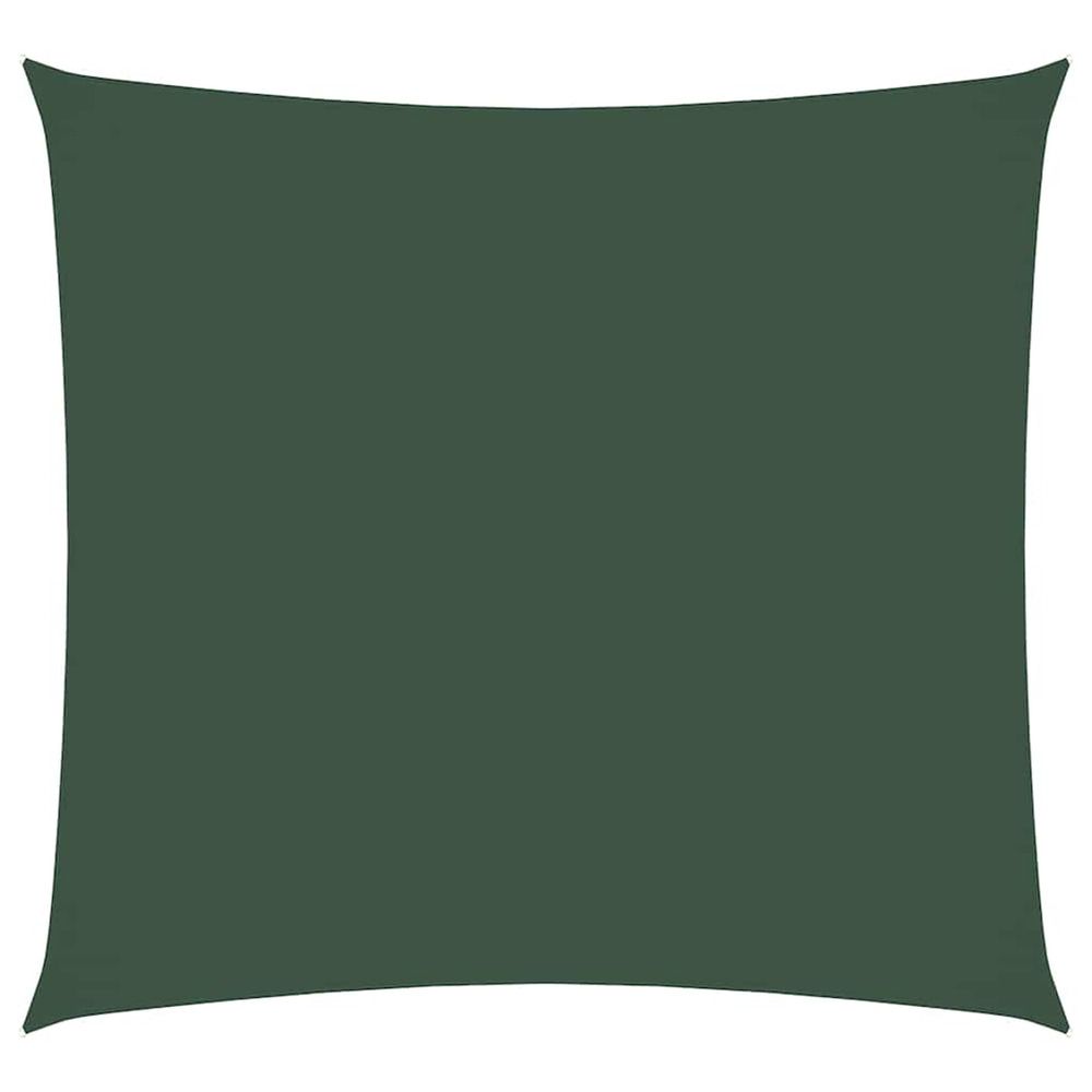 Voile de parasol tissu oxford carré 2,5x2,5 m vert foncé