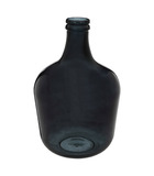 Vase dame jeanne en verre recyclé noir d 27 x h 42 cm