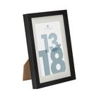 Cadre photo "manu" - bois et verre - noir - 13x18 cm