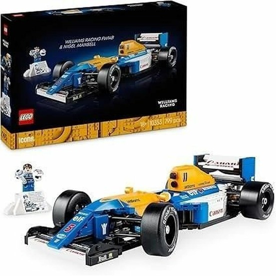Lego icons williams racing fw14b et nigel mansell - voiture de course f1 pour adulte