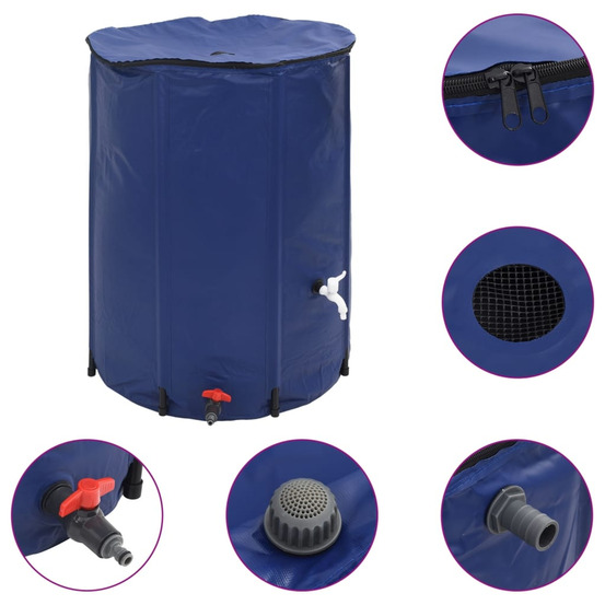 Réservoir d'eau avec robinet pliable 750 l pvc