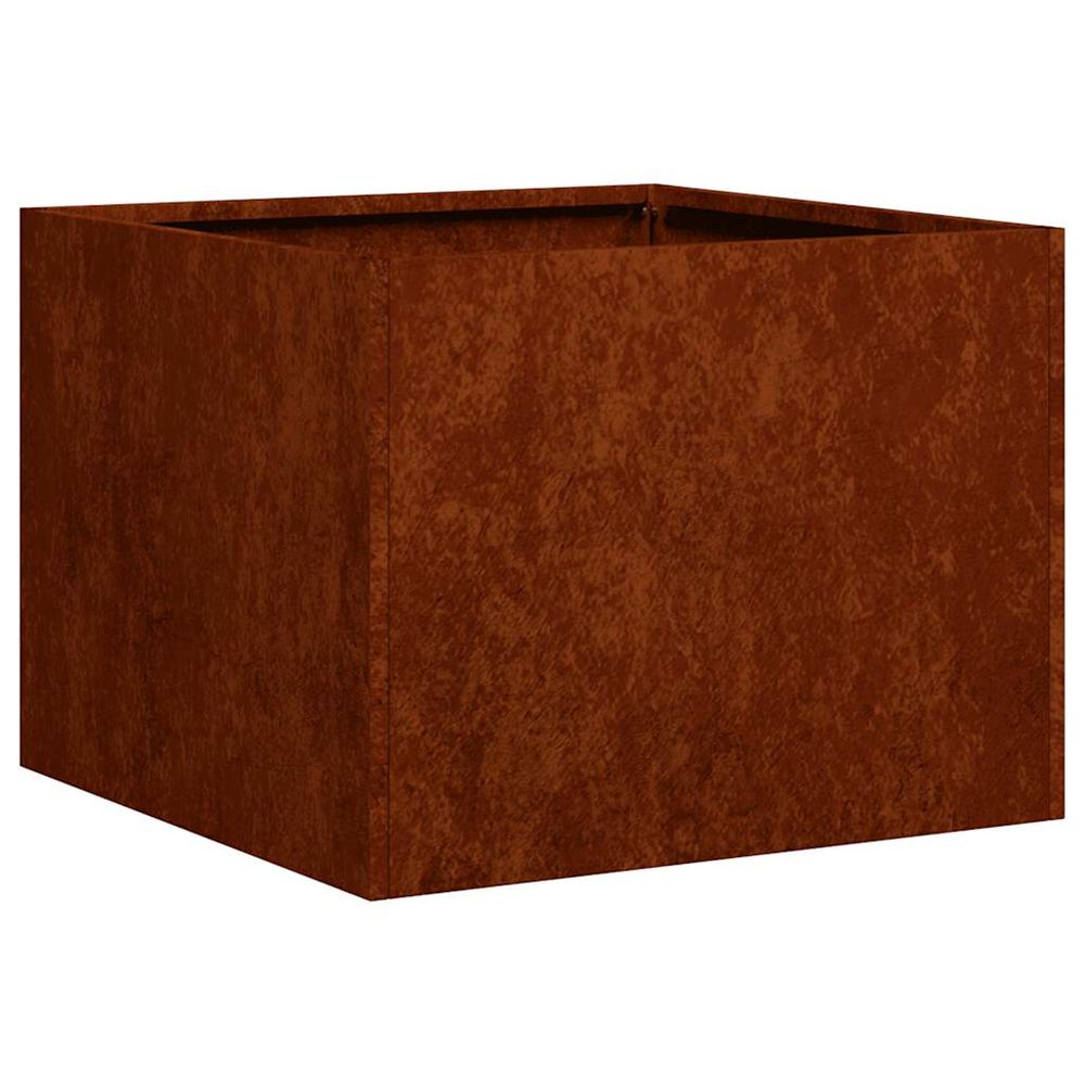 Cache-pot de jardin rouillé 40 x 40 x 30 cm