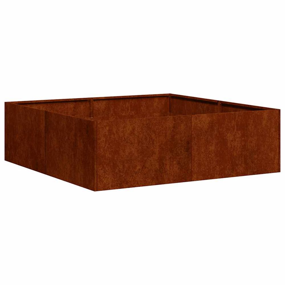 Cache-pot de jardin rouillé 100 x 100 x 30 cm