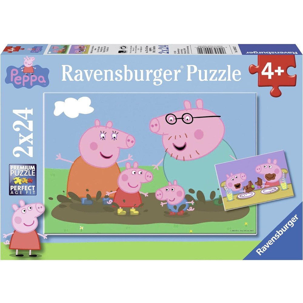 Puzzle la famille peppa pig 2x24 pcs