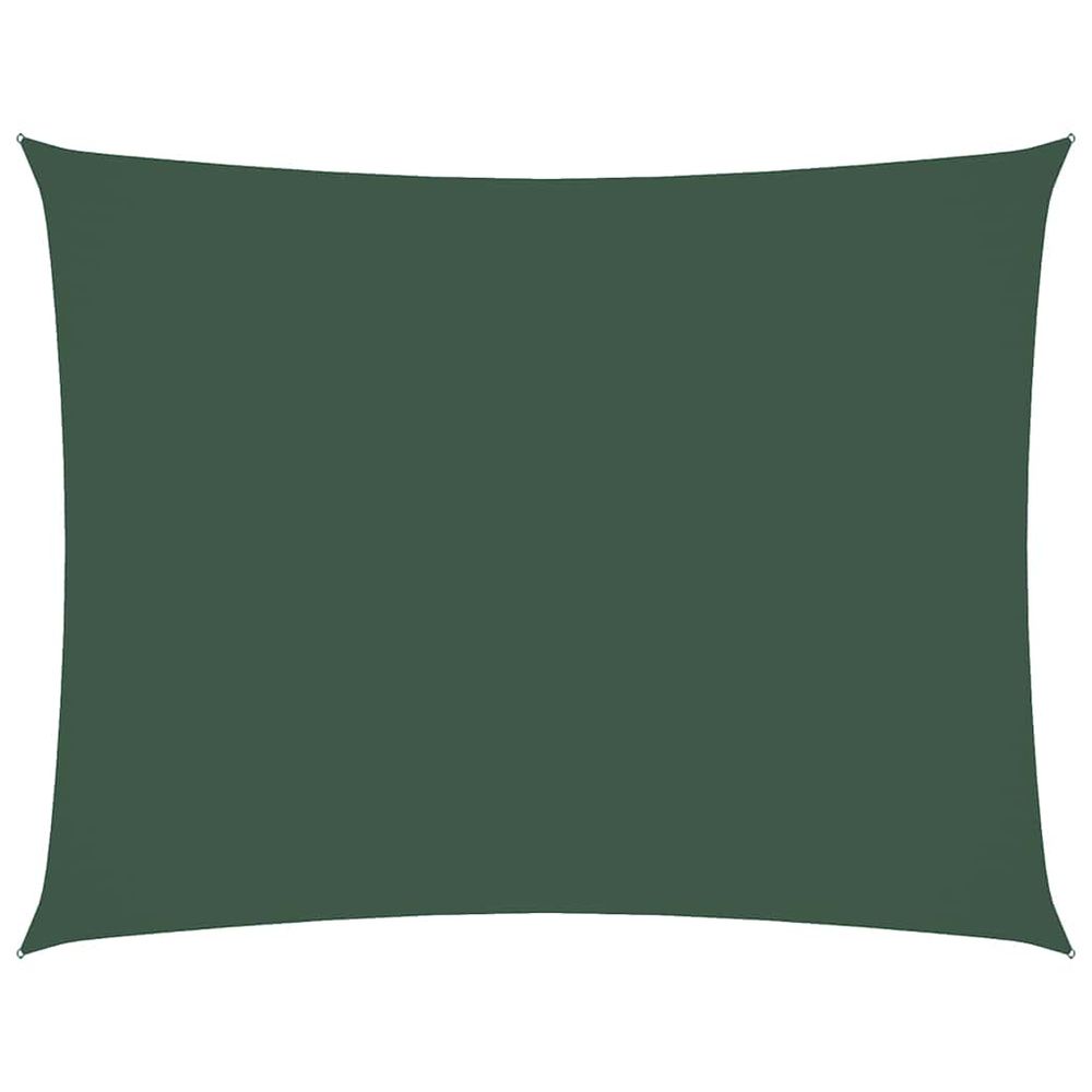 Voile de parasol tissu oxford rectangulaire 4x5 m vert foncé