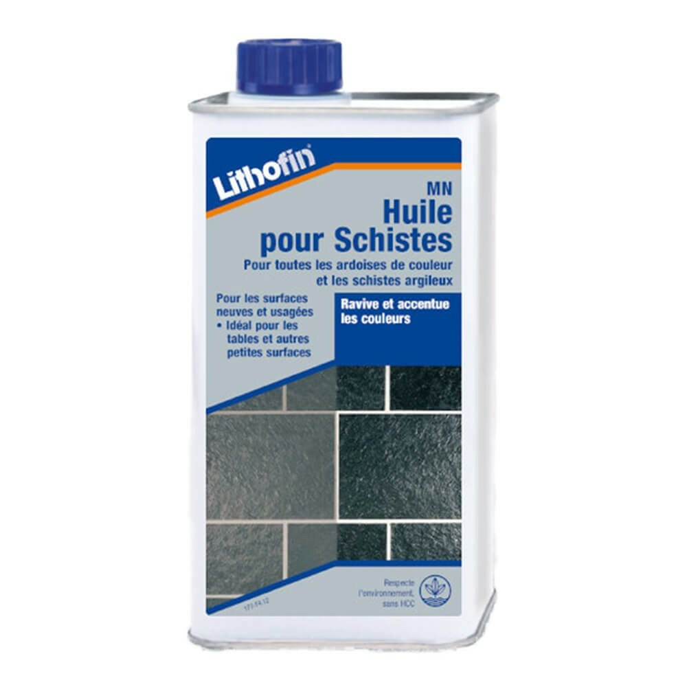 Lithofin mn huile pour schistes 1 l - hydrofuge anti-taches intensificateur de couleur
