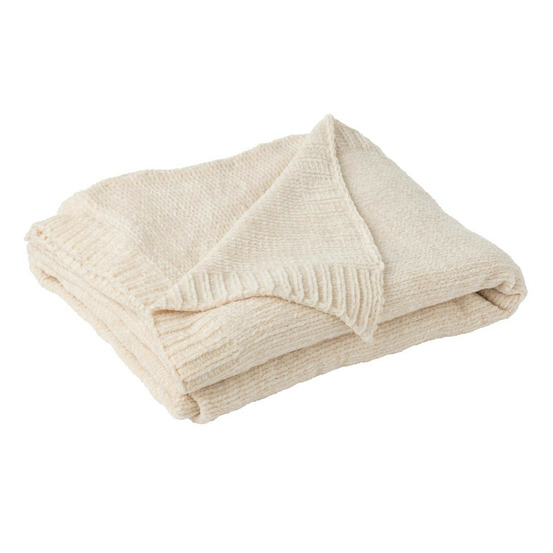 Plaid uni chenille