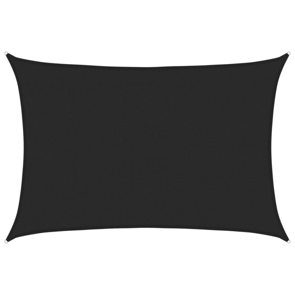 Voile d'ombrage 160 g/m² noir 4x5 m pehd