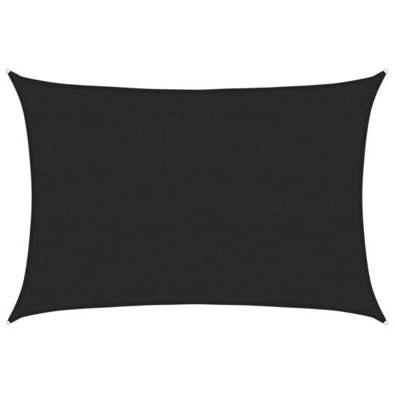 Voile d'ombrage 160 g/m² noir 4x5 m pehd