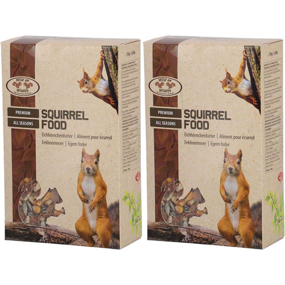 Nourriture pour écureuil wild 750 gr lot de 2