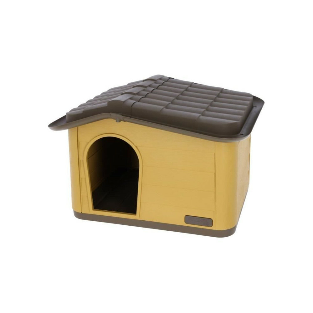 Kunststof kattenhuis buiten binnen, stevig kattenhuis voor kleine tot middelgrote katten, verhoogd waterdicht en geïsoleerd met kattenkrabpad (groen Kunststof kattenhuis buiten binnen, stevig kattenhuis voor kleine tot middelgrote katten, verhoogd waterdicht en geïsoleerd met kattenkrabpad (groen
