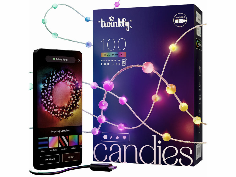 Guirlande lumineuse 100 leds candies pearls – twinkly