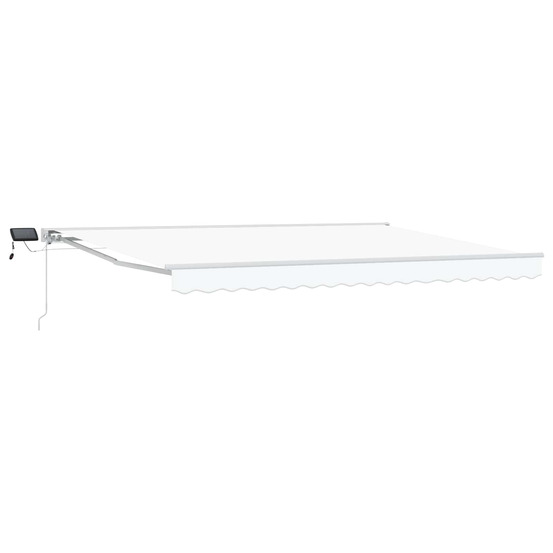Cadre de store manuel avec leds blanc 4 × 3,5 m