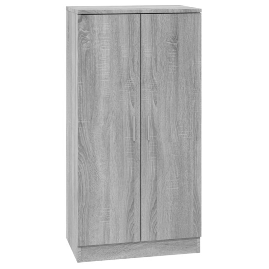 Armoire à chaussures sonoma gris 55x35x108 cm bois d'ingénierie