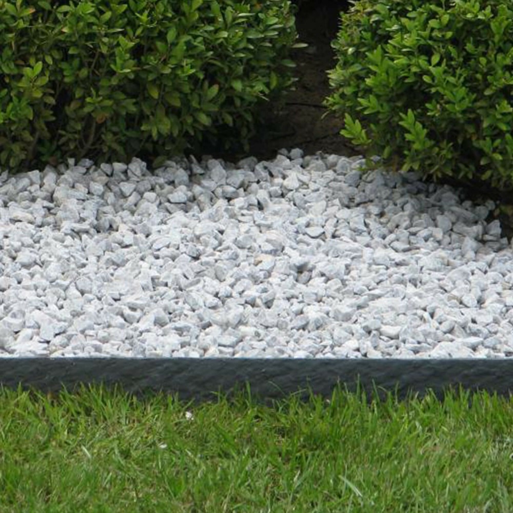 Bordure de jardin planche plastique recyclé gris 200x14x1 cm (à l'unité) - ro'ma nature