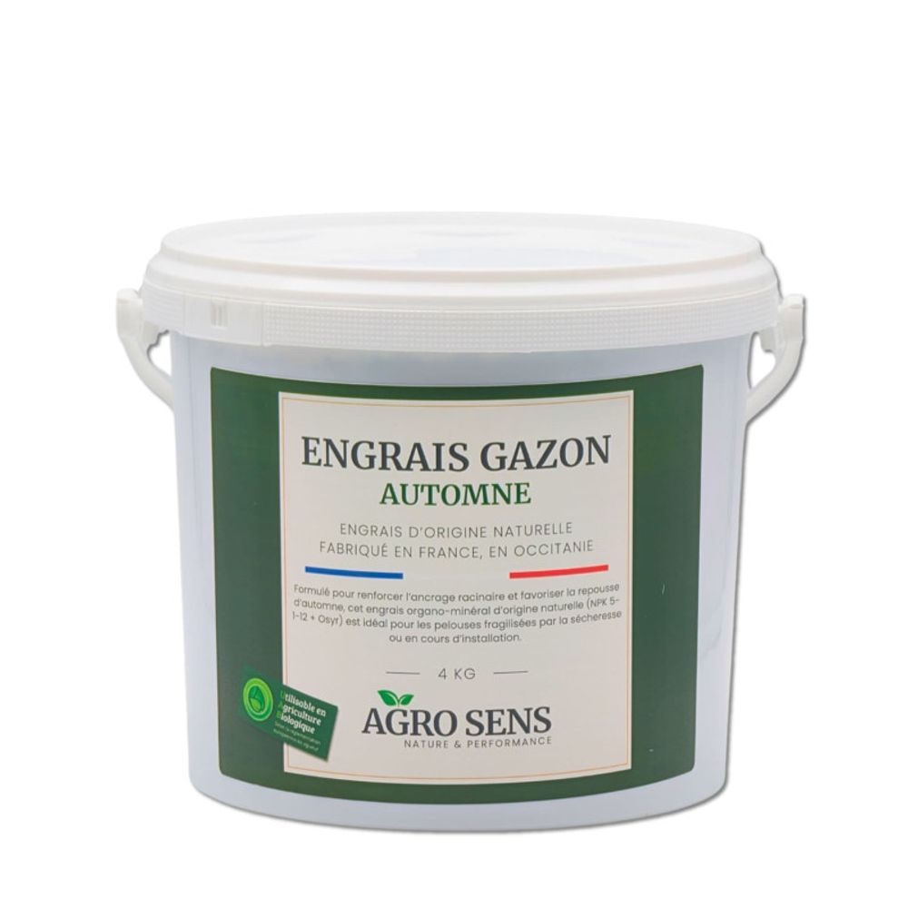 Engrais gazon spécial automne - agro sens - seau 4 kg