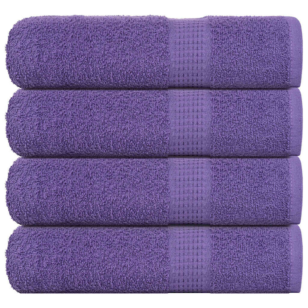 Serviettes de douche frogn 4 pcs violet 70x140 cm 360 g/m²