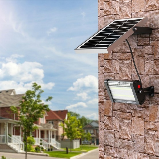 Projecteur solaire puissant uranus 3000 lumens maxi avec telecommande