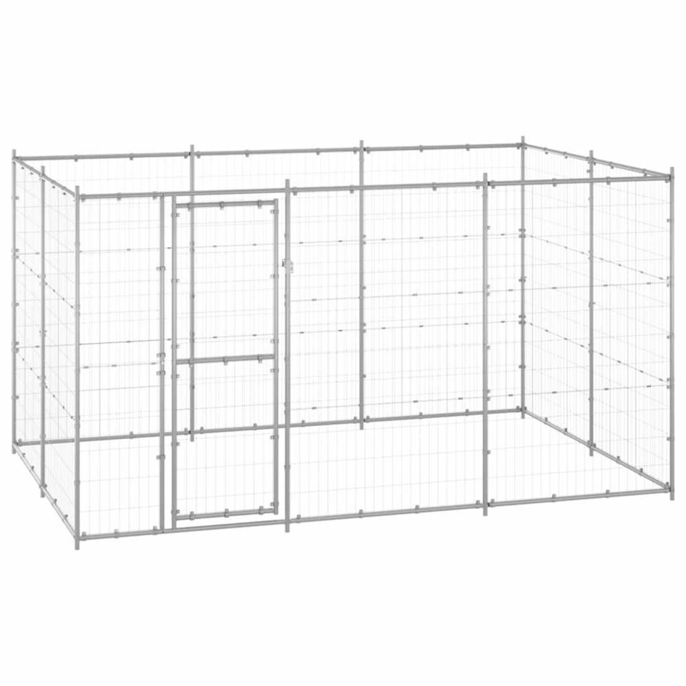 Chenil extérieur acier galvanisé 7,26 m²
