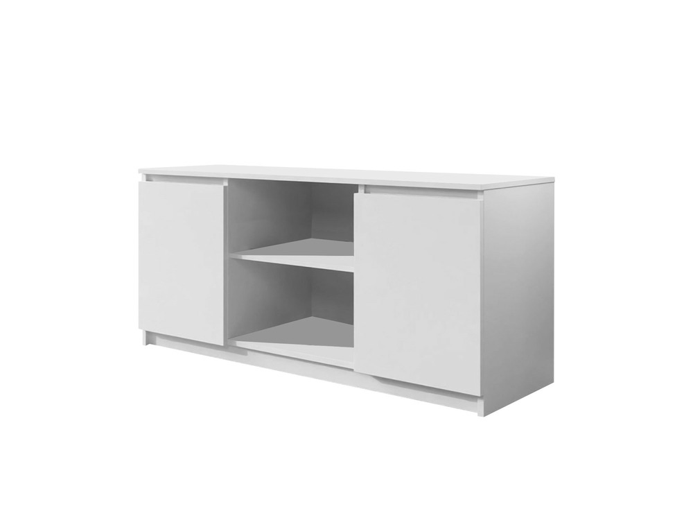 Luna - meuble tv - blanc - 120 cm - style contemporain