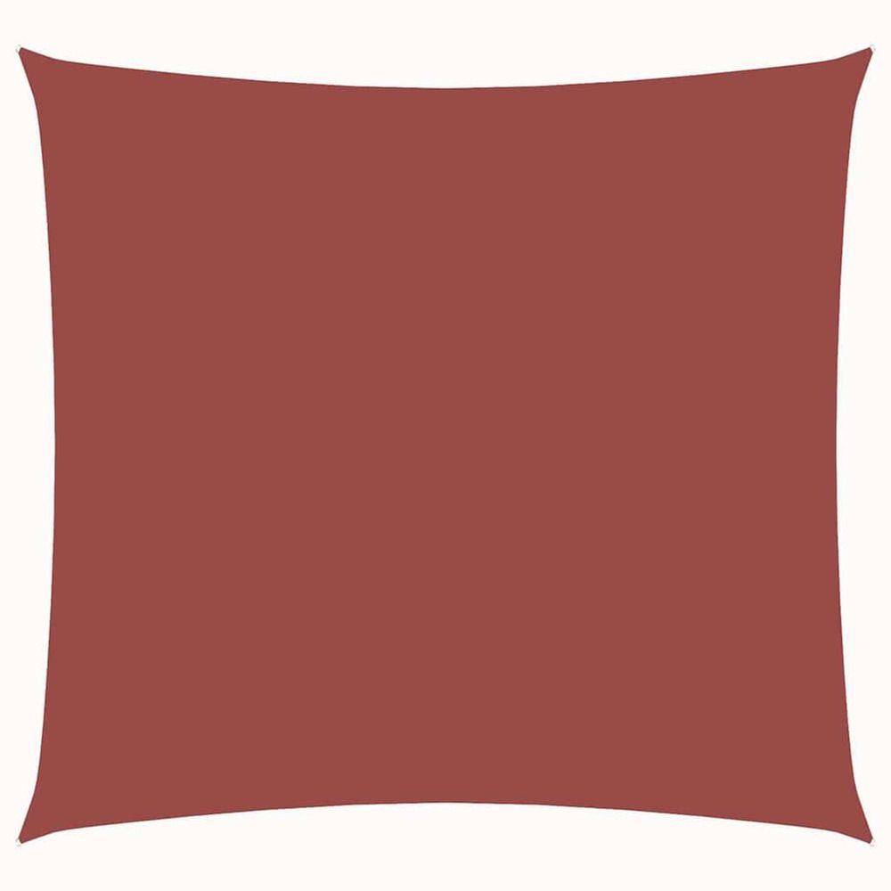 Voile de parasol tissu oxford carré 2,5x2,5 m terre cuite