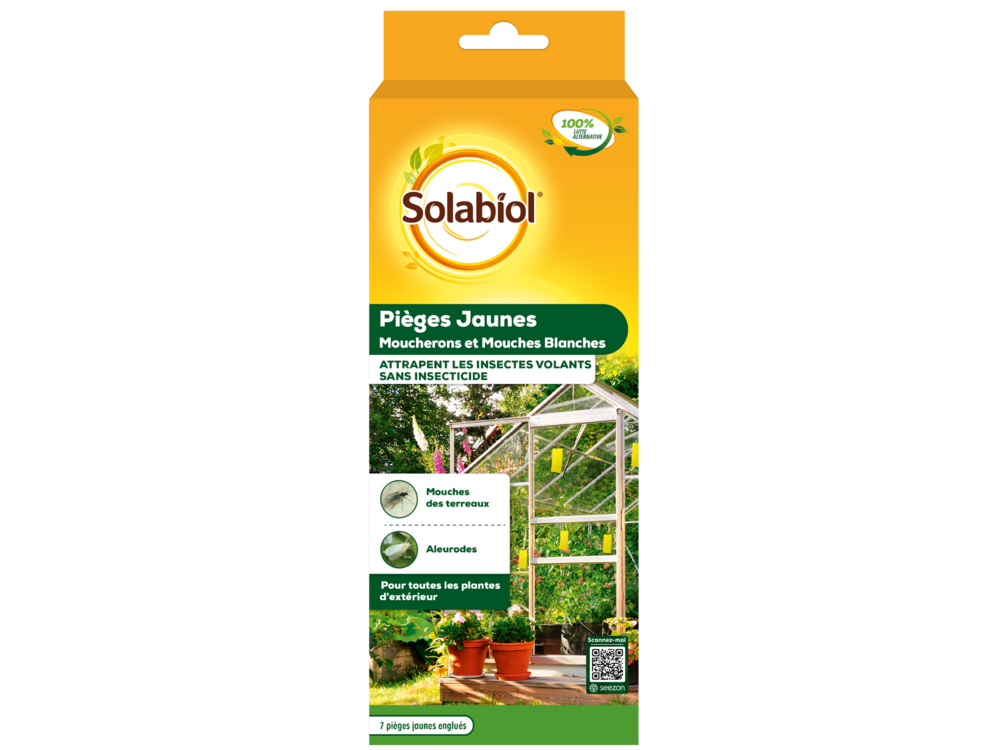 Sopijaune - pièges jaunes moucherons et mouches blanches 7 pièces