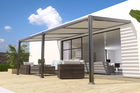 Canberra - pergola adossee bioclimatique 3x6m en aluminium